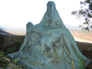 Pietá outside Mary Magdalene's Grotto